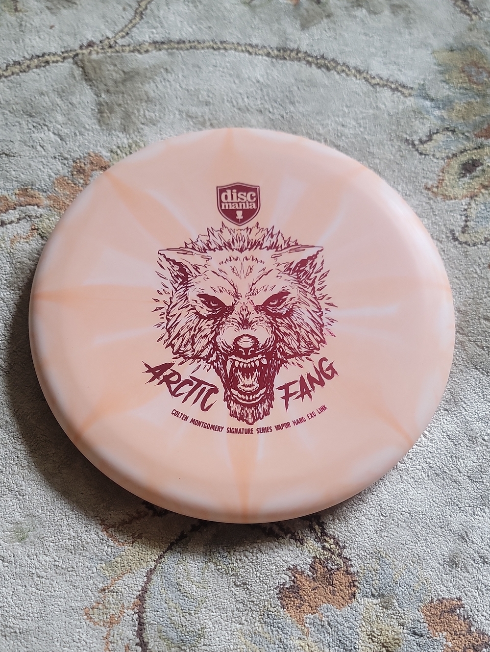 NEW Discmania Arctic Fang Link Signature Series Swirly Peach 176 Grams